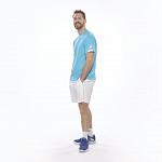 Babolat Play Crew Neck Tee Cyan Blue